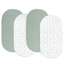 Baby Bassinet Sheets 4 Pack Compatible with Halo BassiNest Swivel Sleeper, Ultra