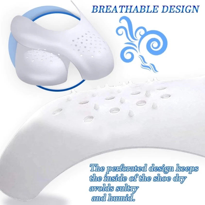 5 Pairs Anti Crease Shoe Protector Anti-Wrinkle Toe Cover Cap Sneaker Guards USA