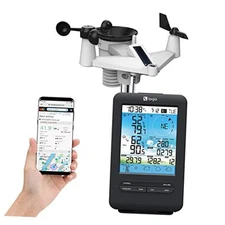  18-in-1 Wireless Weather Station with 7-in-1 Solar Sensor Array & 4-Day 
