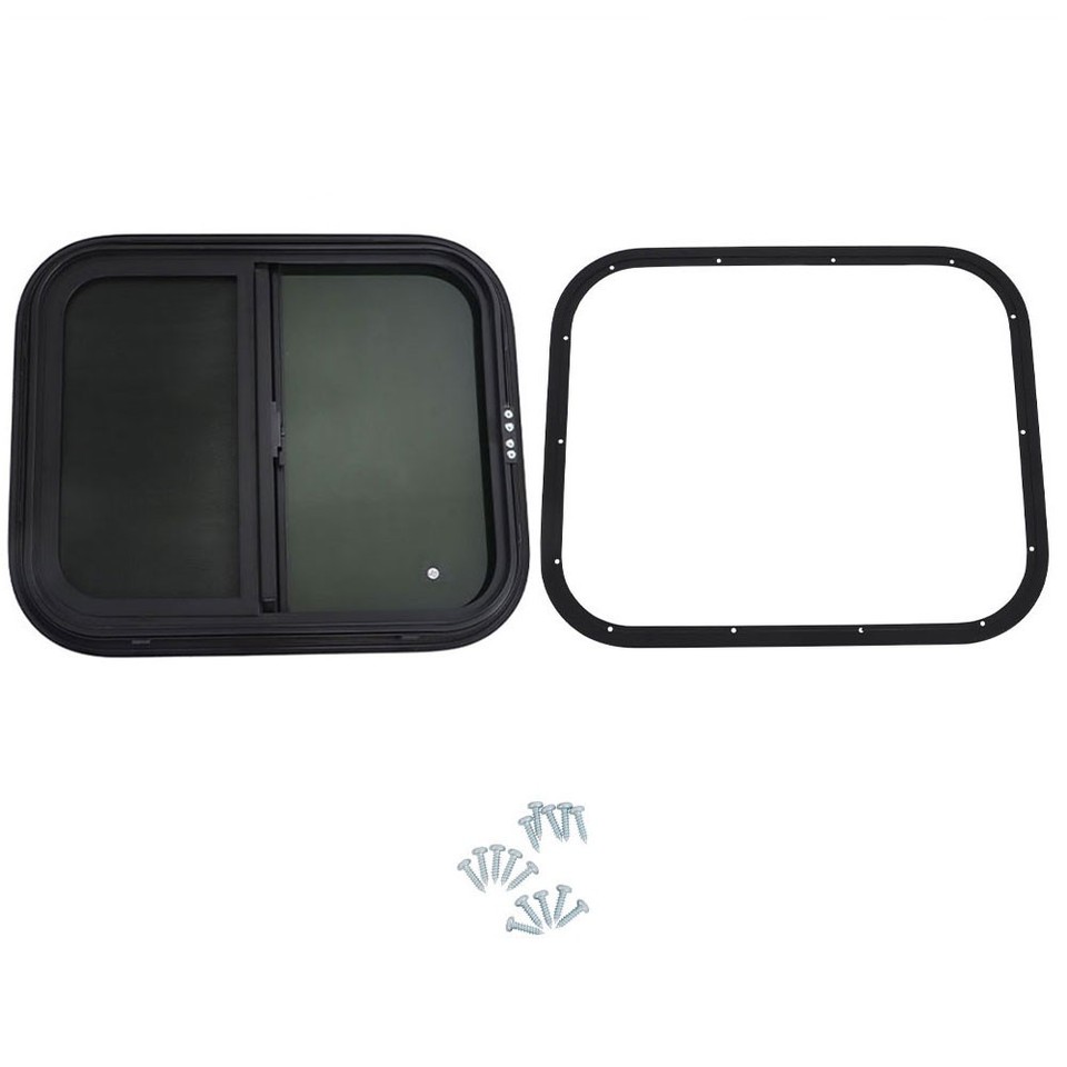 RV Window 42" W X 12" H Horizontal Sliding Teardrop Trailer Window W