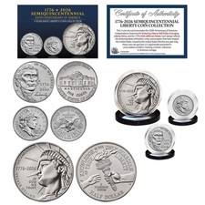 (D-MINT) 1776&ndash;2026 Semiquincentennial Liberty 3-Coin Set &ndash; USA 250th Collector's