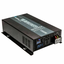 1500W Pure Sine Wave Power Inverter 12/24/48V to 120/220/240V Car Home solar