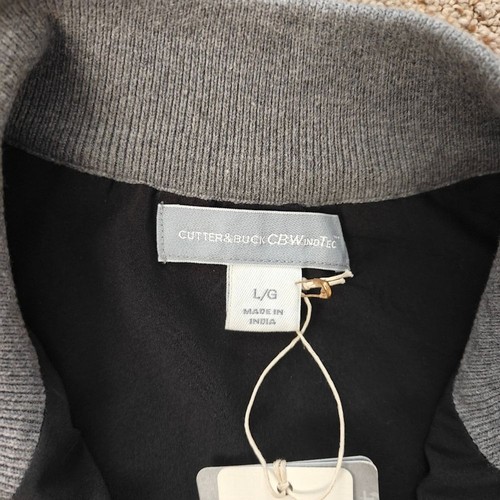 Cutter & Buck Men's Gray Sandpoint Half Zip Vest Wind Sweater Size L - Picture 9 of 15
