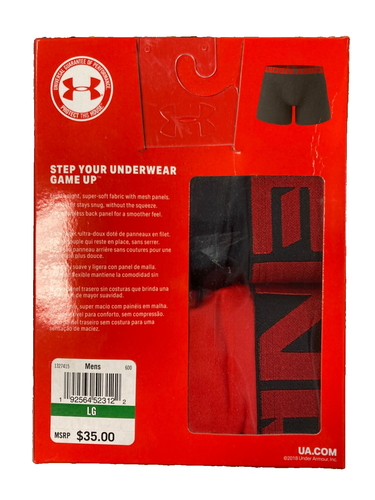 Under Armour BoxerJock UA Tech Pair Mens Underwear Boxer Briefs sz L