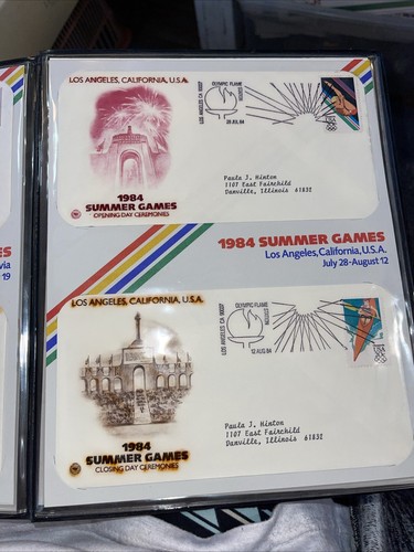 Juegos Olímpicos de Verano de Invierno 1984 primer día Los Ángeles Sarajevo post marcado apertura - Imagen 4 de 6