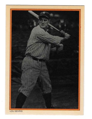 1985 topps TCG Lou Gehrig #14 Baseball Card NrMt-Mt | eBay