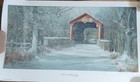 Carolyn Blish Signed Lithograph Fresh Snow At Ashland Bridge Lmtd Edition 98/650