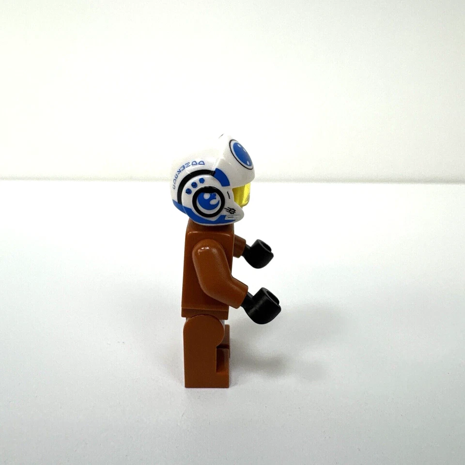 Lego Minifigura Mini Figura Bloques de Construcción Star Wars X-Wing Piloto Cuña De Colección Foto 3 de 4