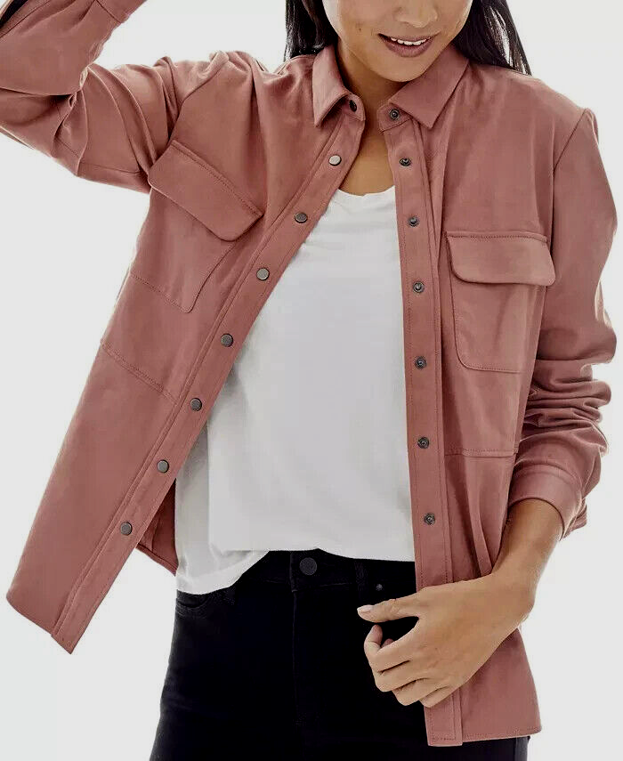 Jones New York Suede Utility Top MSRP $89 Size S # 4B 484 Jones New York Suede Utility Top MSRP $89 Size S # 4B 484