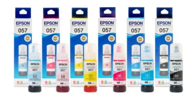 EPSON 純正インク 57シリーズ 5個セット Epson 057 Ink Bottle 6 Color Pack Set for L8050 L18050 Printer | eBay