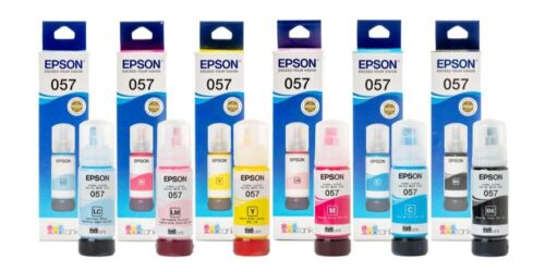 Epson 057 Ink Bottle 6 Color Pack Set for L8050 L18050 Printer - 第 1/8 張圖片
