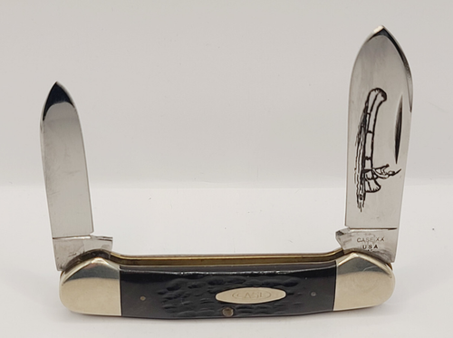 Vintage Case XX 62131 Canoe Pocket Knife 2 Dot 1978 Mint