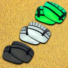 US 3Sets Lenses Replacement for-Oakley Holbrook Mix Polarized-Black&Silver&Green