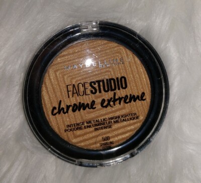Neu Maybelline Face Studio Chrome Extreme Highlighter 8g - 500 Sparkling Citrin