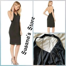 NWT bebe SIZE XS Sparkle Rhinestone Halter Dress Sexy party dress