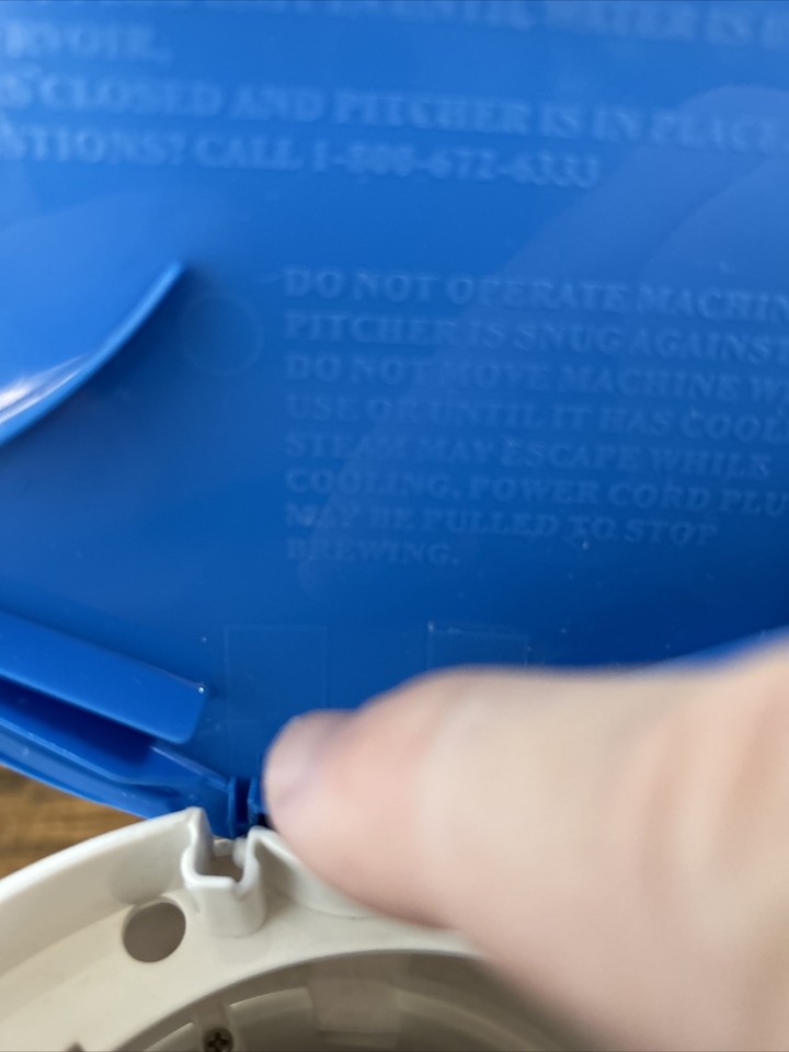 Mr. Coffee 3Quart Iced Tea Pot Maker Blue Lid TM39P Works Great eBay