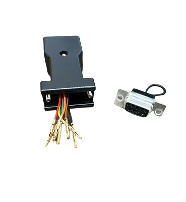 RJ45  to  DB9 Modular Adapter - F/F - Serial adapter PK OF 2