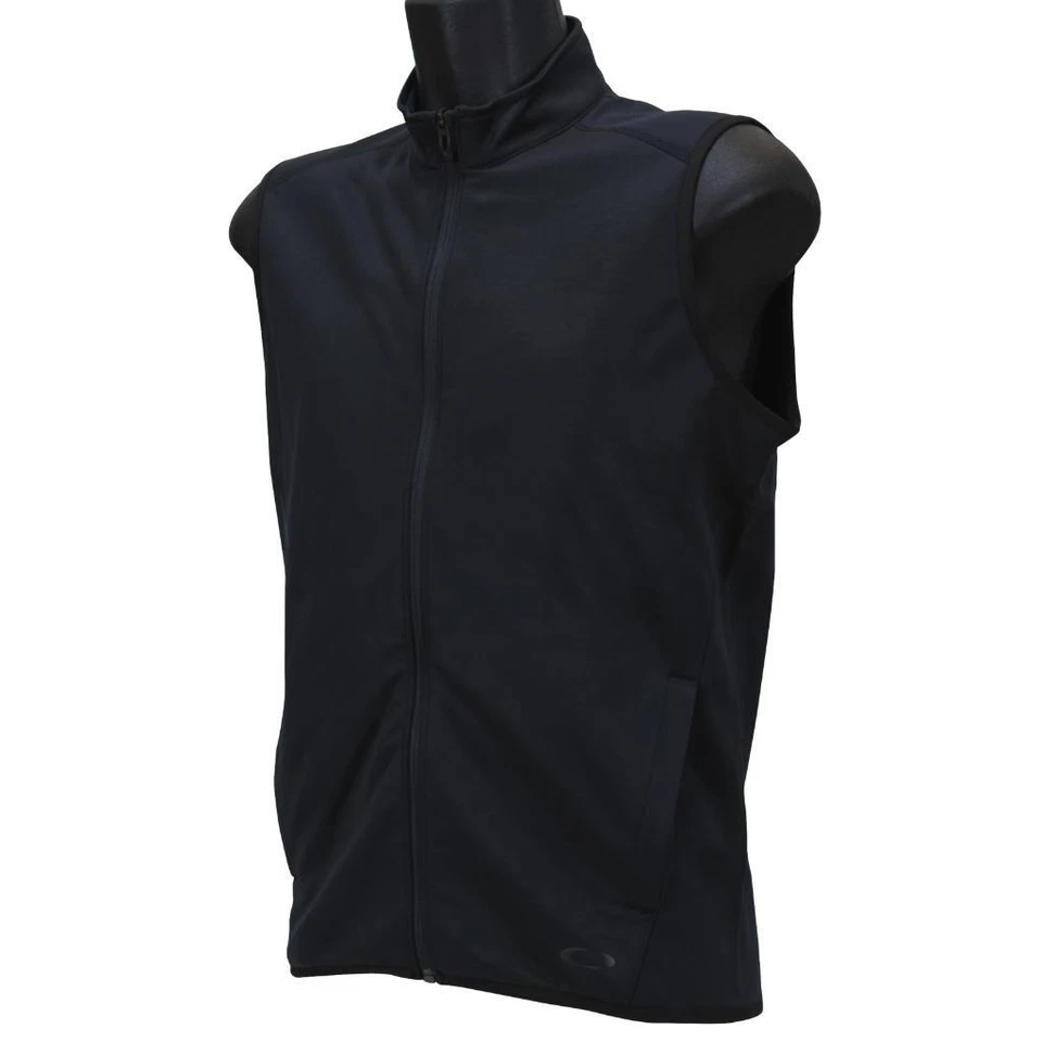 Oakley Range Vest Mens Size S Small Blackout Full Zip Casual Sleeveless Vest - Image 3 of 4