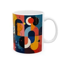 Abstract Art Coffee Mug – Dynamic Designs with Unique Colors & Shapes