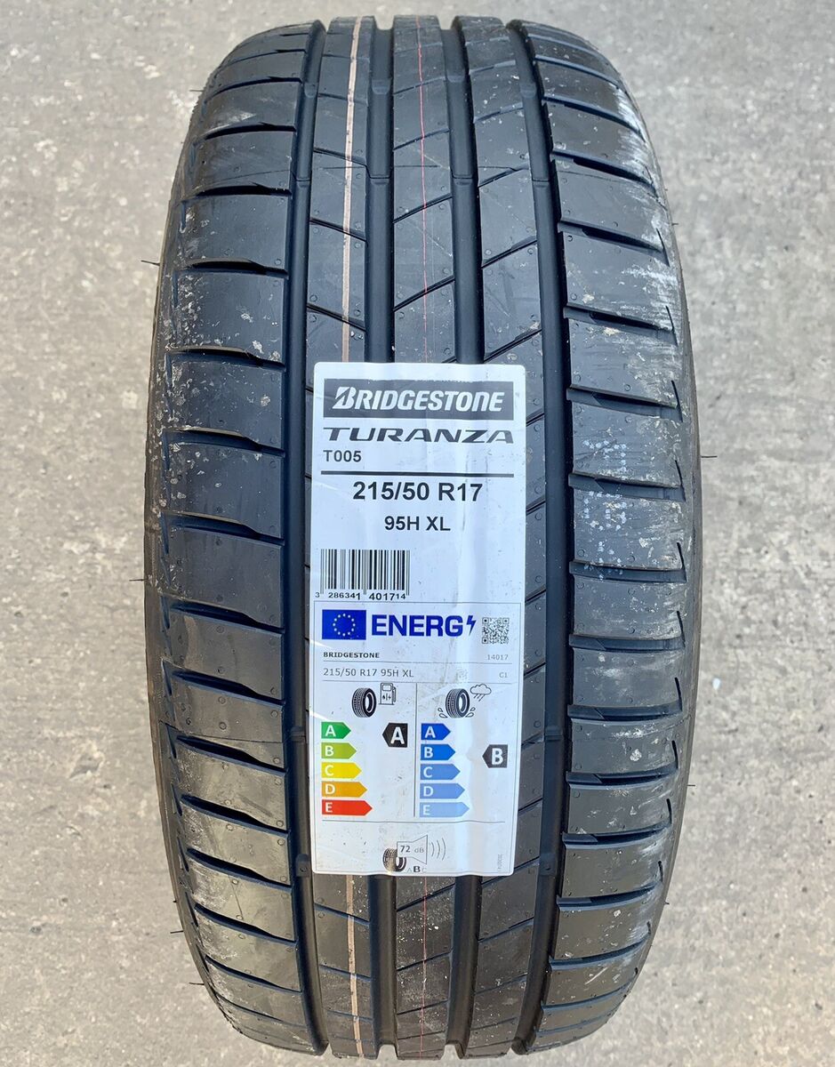 215 50 17 95H Bridgestone Turanza T005 Extra Load XL Tyre 215 50 17 95H Bridgestone Turanza T005 Extra Load XL Tyre