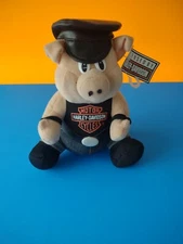 Vintage 90's Play By Play 7.5 Inch Harley Davidson Plush Hog Pig Stuffed Animal