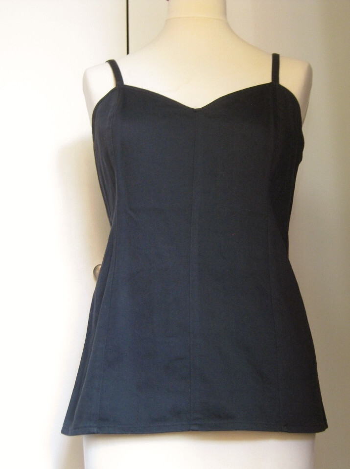 Top di lusso vintage di Yves Saint Laurent Rive Gauche nero