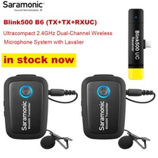 Saramonic Blink500 B6 2.4GHz Dual-Channel Wireless Microphone System wi lavalier