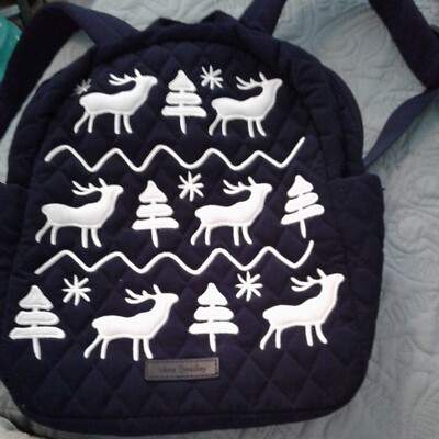 Vera Bradley Backpack / Matching Wallet. Merry Mischief Snow  display picture 1