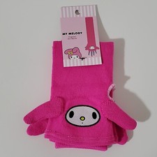 Sanrio Hello Kitty My Melody 3D Pink Arm Warmers Fingerless Gloves