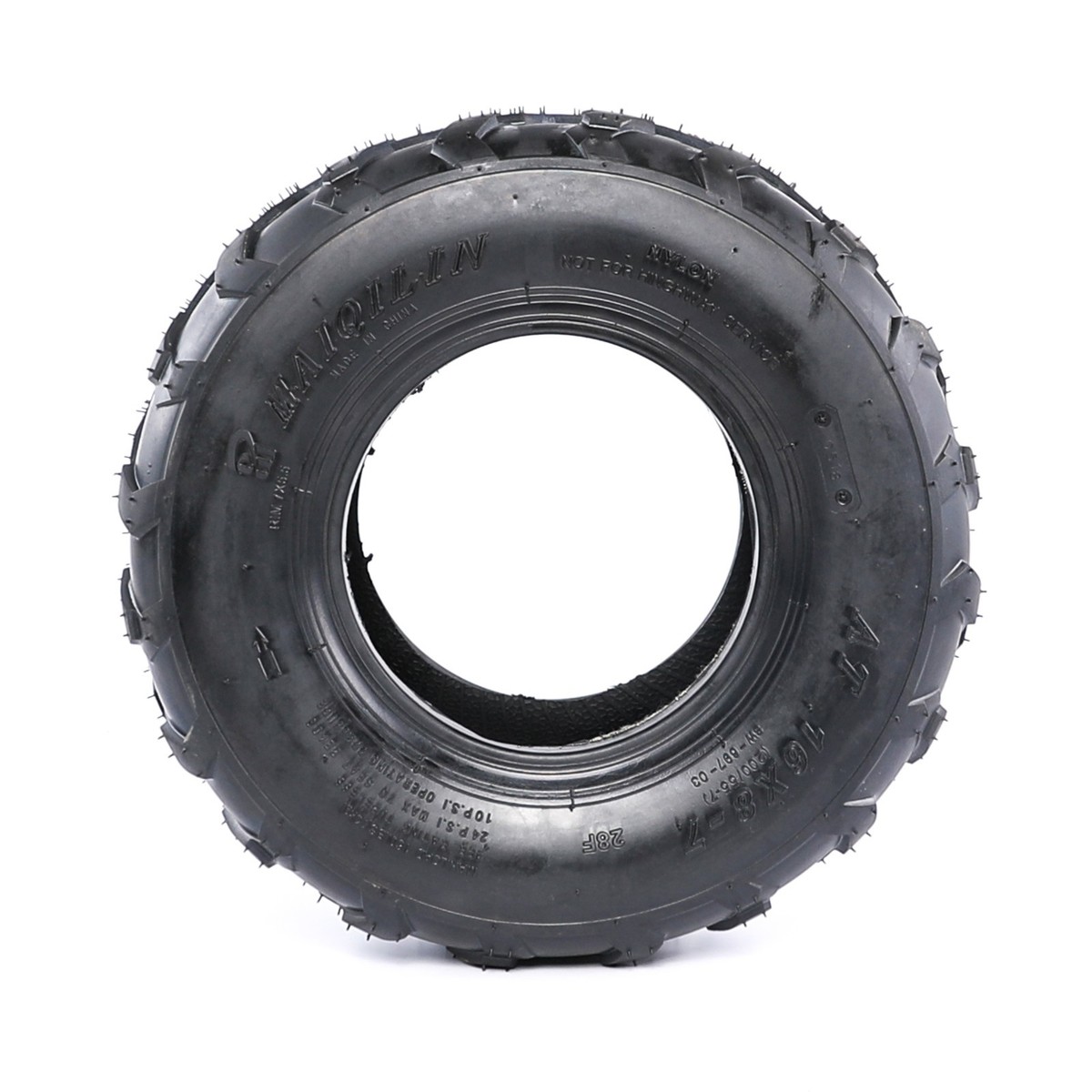 2pc 16x8x7 16x8-7 Tyre Tubeless for 7 Wheel Go Kart ATV Quad