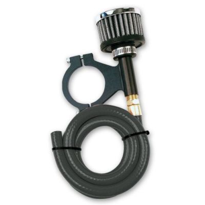 Longacre 52-22569 Billet Rear End Breather Kit - 36'' Hose; For 1-1/2'' Roll Bar