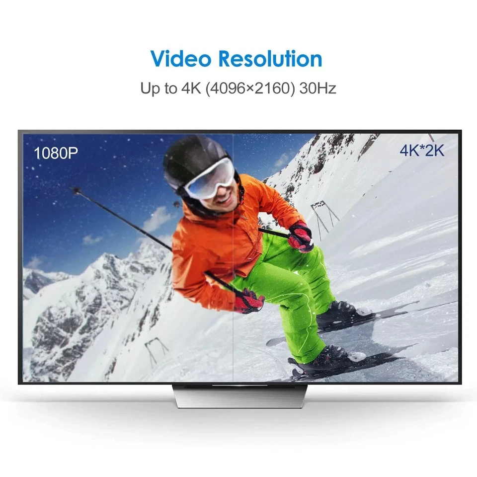 LENOVO IDEATAB A2109 MICRO HDMI TO HDMI CABLE TO CONNECT TO TV HDTV 3D 1080P 4K - Image 4 of 4