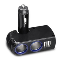 For Samsung Galaxy S23/Ultra/Plus - DC Socket Car Charger Splitter 2-Port USB
