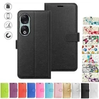 Honor 90 Case Cover Flip Folio Leather Wallet Credit Card Slot For