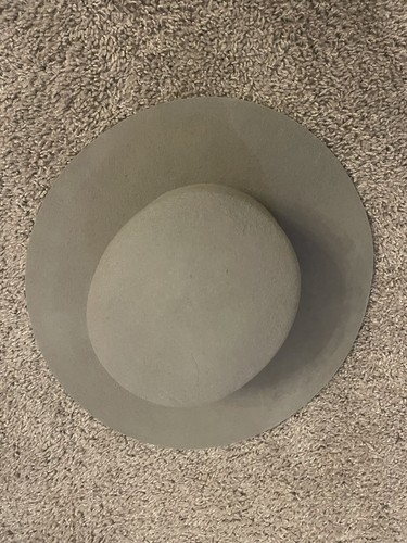 Gigi Pip Dahlia Boater Hat Felt Light Gray (Size 59 M/L) - Picture 4 of 9