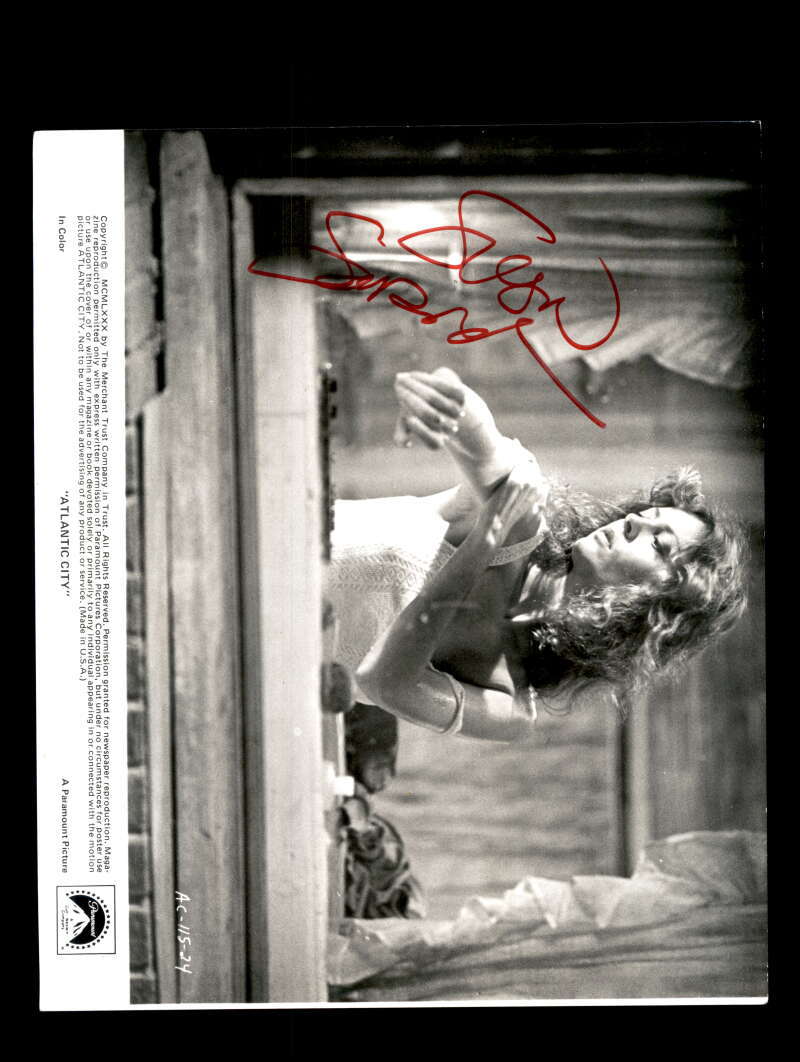 Susan Sarandon PSA DNA Coa Signed 8x10 Photo Atlantic City Autograph