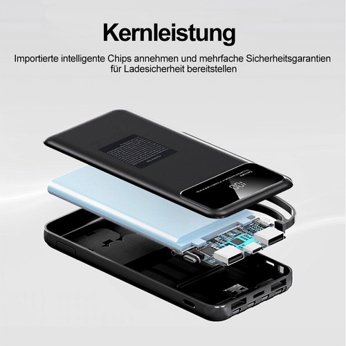 Powerbank 30000mAh PD 22,5W Wyświetlacz LCD 4 interfejsy Super szybkie ładowanie - Zdjęcie 42 z 157