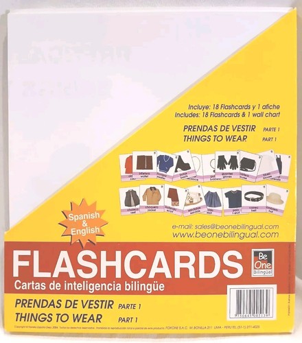 3 SETS BE ONE BILINGUAL SPANISH FLASHCARDS MIXED TOPICS + BONUS POSTERS ESPAÑOL - Picture 9 of 11