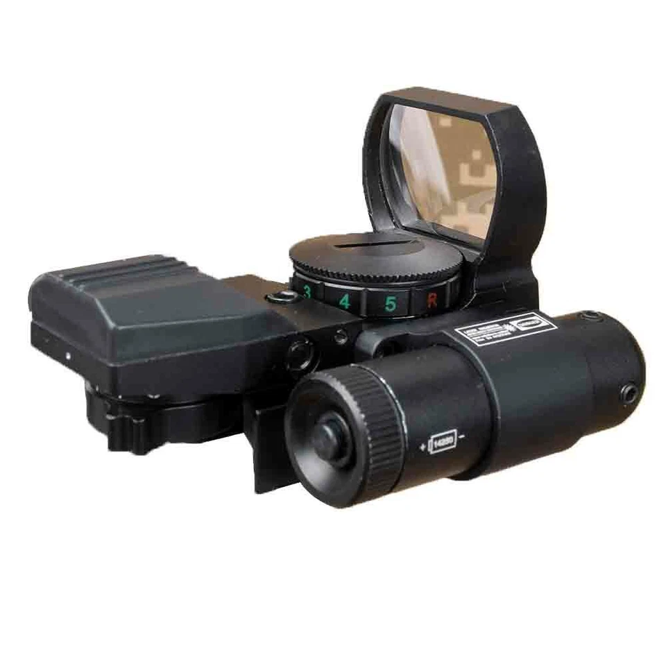 Tactical Holographic 4 Reticles Red/Green Dot Reflex With Red Laser Sight - Image 2 of 4