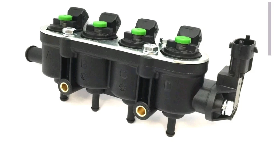 4 INIETTORI PER LANDI RENZO TAPPO VERDE ATTACCO BOSCH GPL CON FLAUTO E SENSORE - Immagine 3 di 4