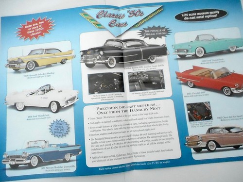 Danbury Mint American Classic 50's Cars Catalog - Free Shipping - Picture 2 of 3