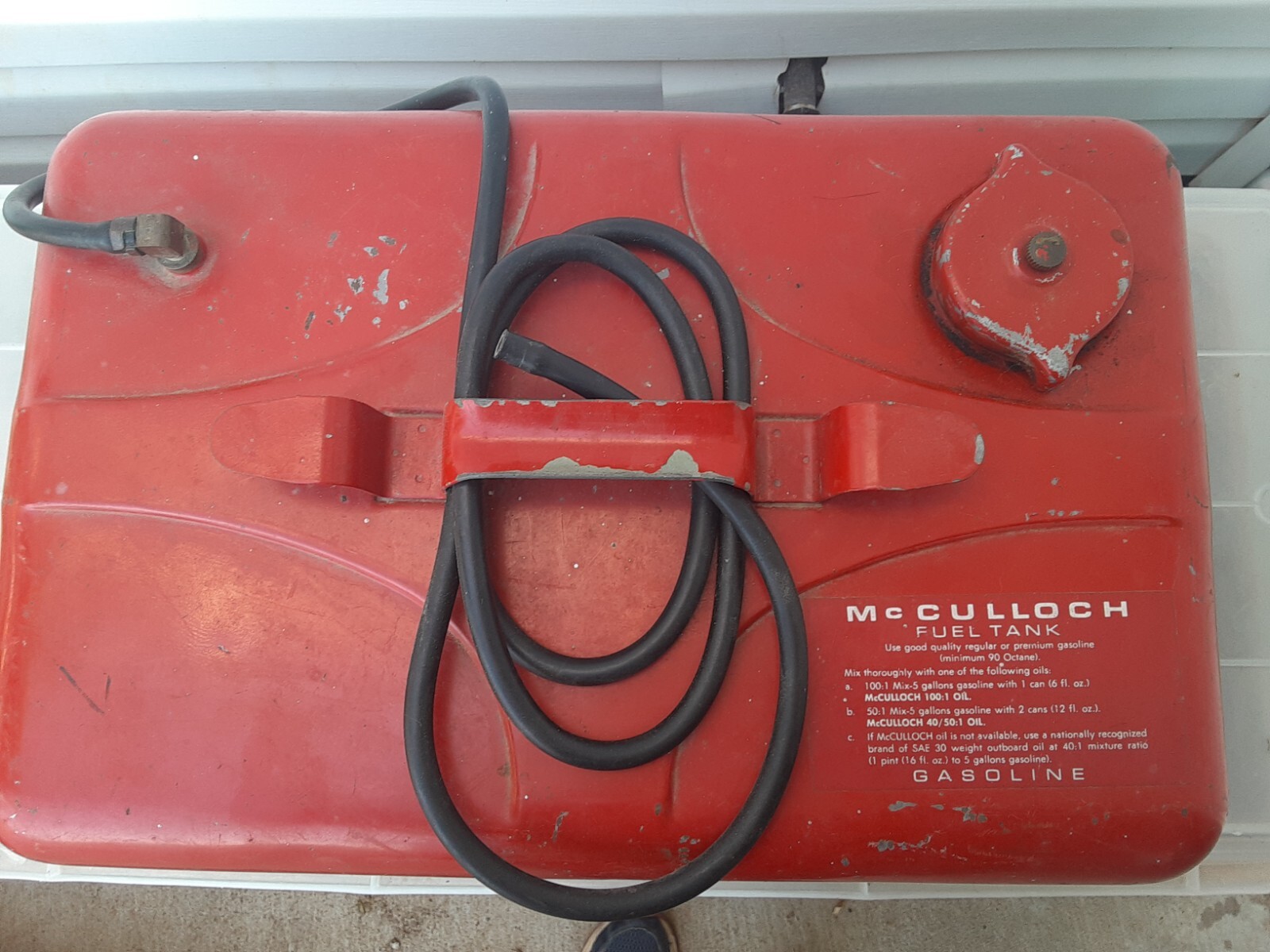 McCulloch 5 Gallon outboard fuel tank marine gas can eBay