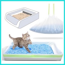 Cat Litter Liners for Pet Scoop Free Crystal Litter Tray, Open/Hooded Litter ...