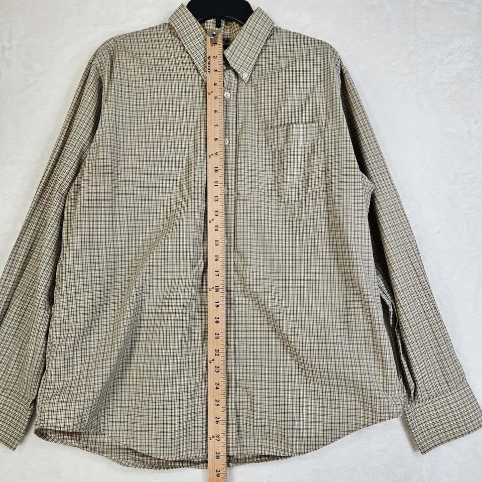 Camisa de vestir Dockers para hombre grande 16-16,5 manga larga abotonada a cuadros Foto 4 de 4