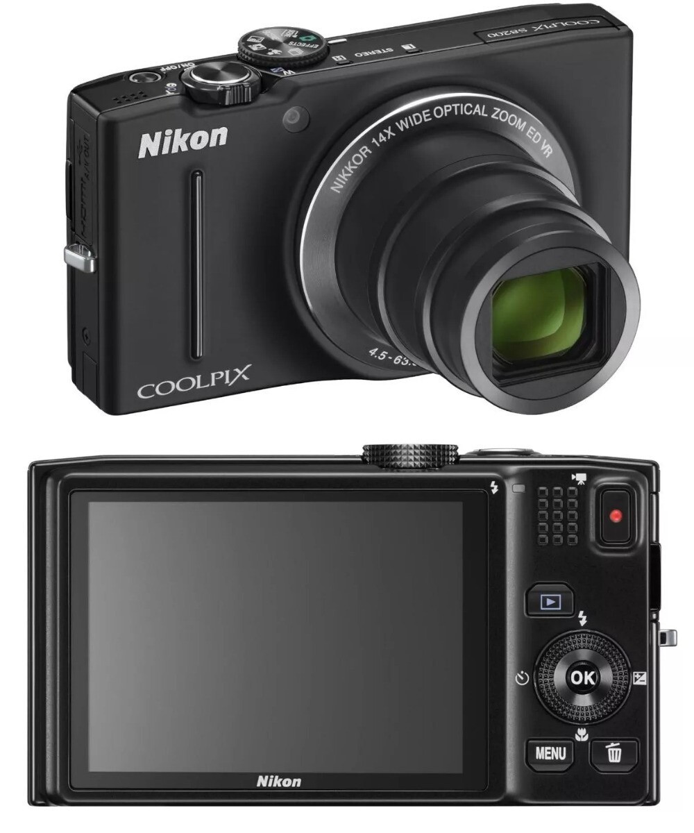Nikon COOLPIX S8200 Digital Camera 16.1MP 14x Optical Zoom English
