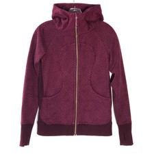 Lululemon SCUBA III Womens 6 Star Pixel Raspberry Bordeux Drama Athletic Hoodie