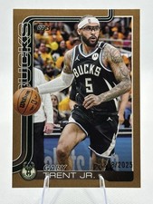 Gary Trent Jr 2025-26 Topps #59 Milwaukee Bucks Gold Border Parallel #’d /2025