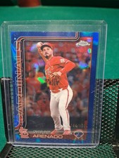 2025 Topps Chrome Nolan Arenado Blue Lava Refractor 144/150 St Louis Cardinals