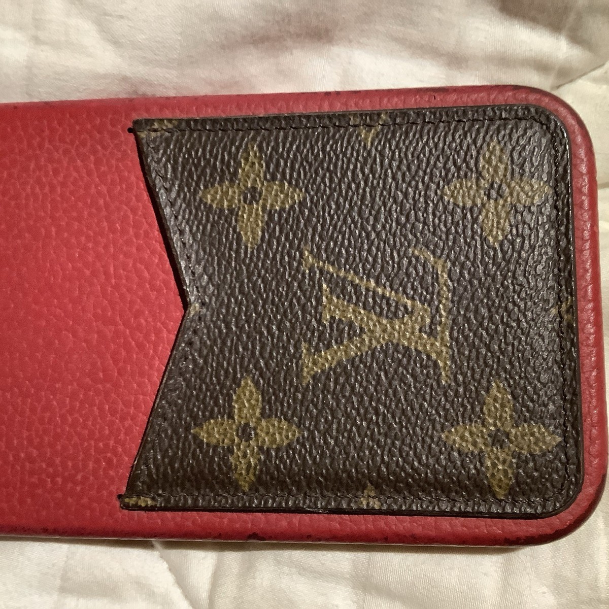 【即購入ok】LOUIS VUITTON iPhoneケース 12ProMax Authentic Louis Vuitton iPhone 12 Pro iPhone Case Pocket Made in