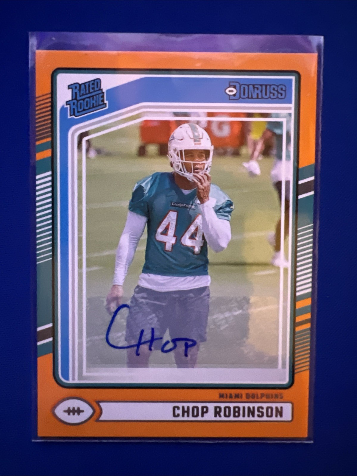 2024 Donruss #351 Chop Robinson Rated Rookies Auto Orange RC